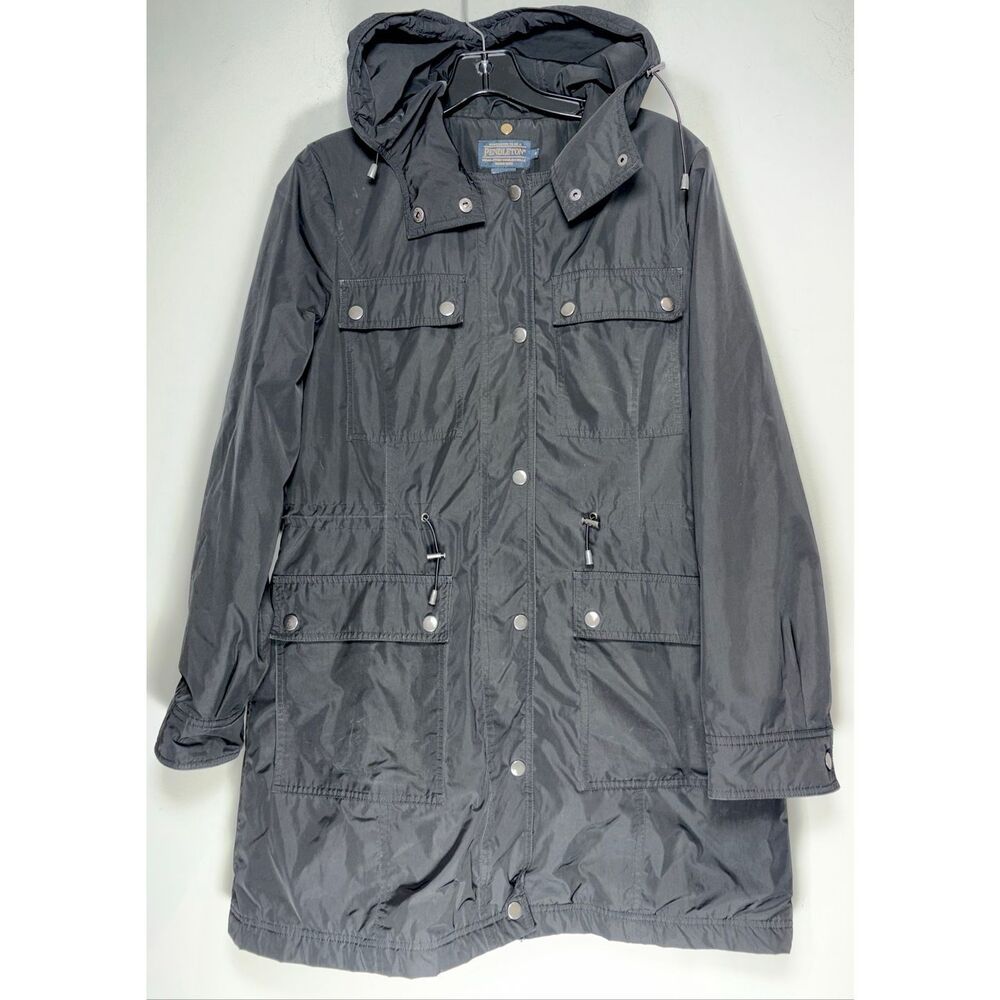 Pendleton black raincoat size small